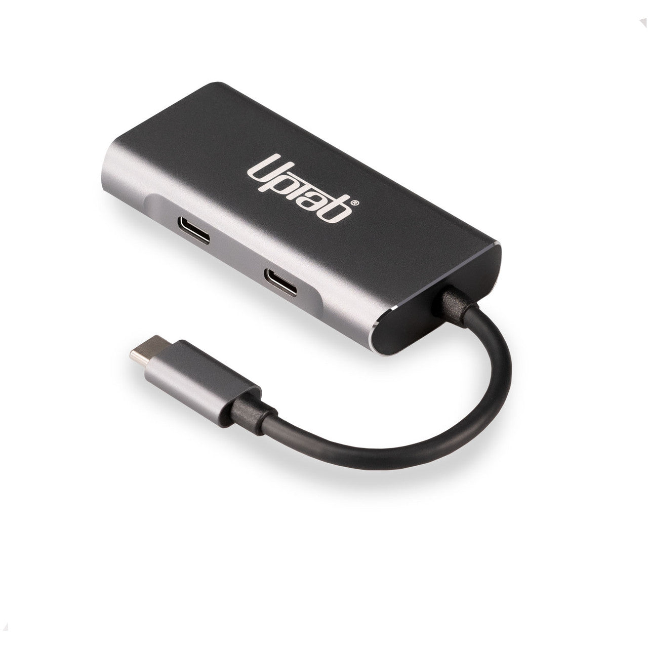 UPTab USB-C (Type C) 3.2 Gen 2 to 2 Port USB-A and 2 Ports USB-C (Type C) 3.2 Gen 2 10Gbps - Speed showing USB-C Ports